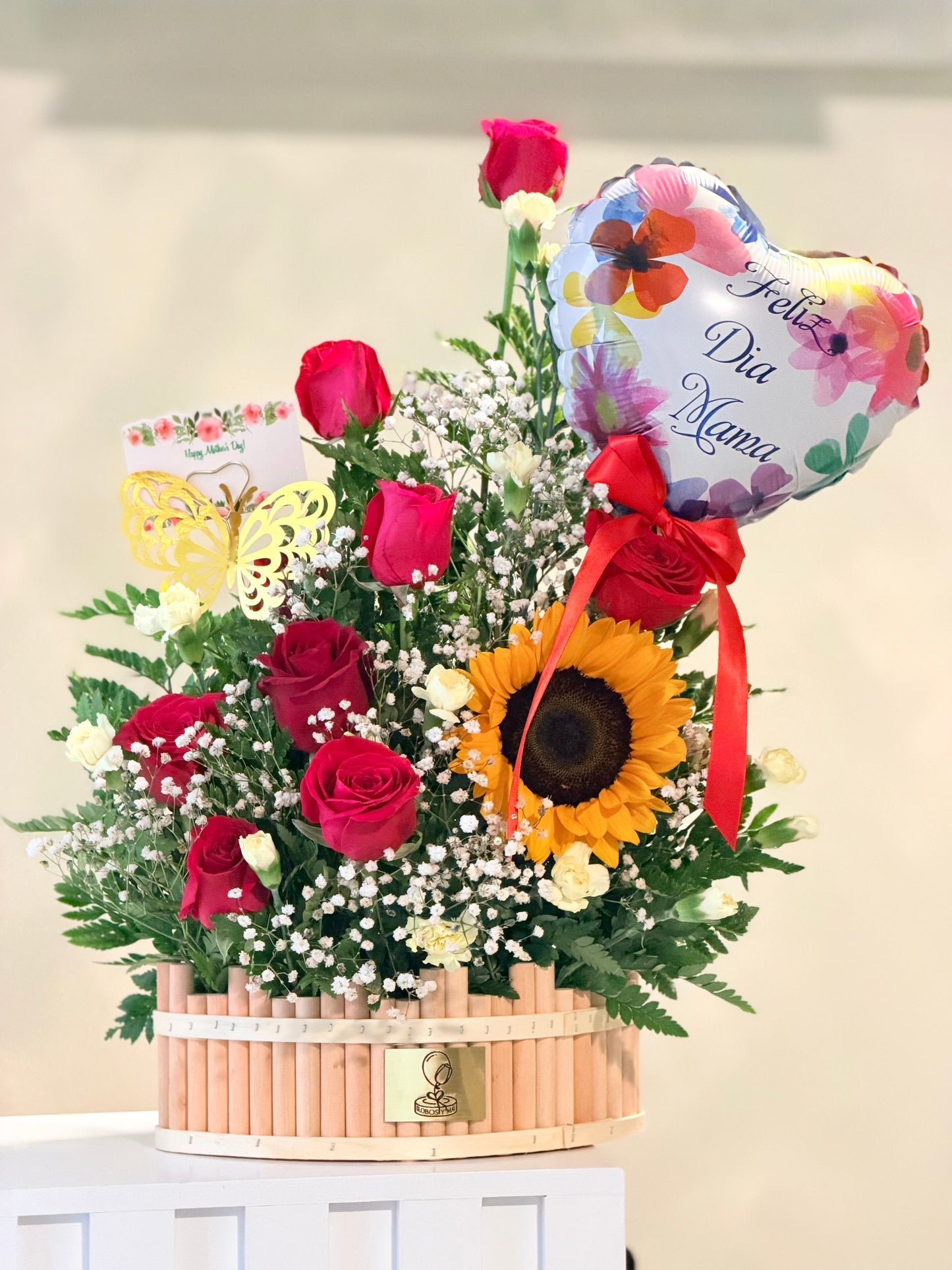 Arreglo Floral en Bambu