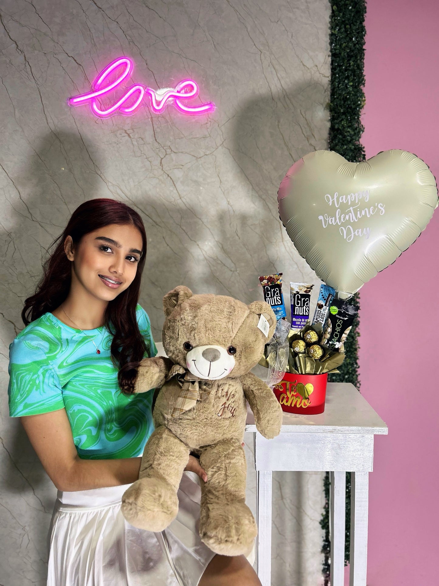 Oso Teddy  + Arreglo de Semillas