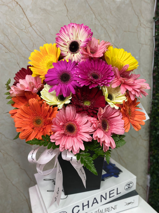 Gerbera rainbow Box