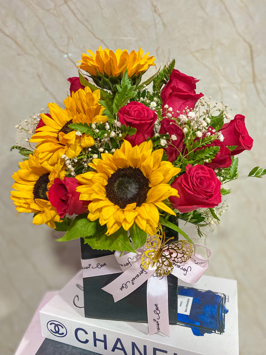 Sunflower Vintage Red